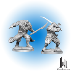 Magic the Gathering Unpainted Miniatures: Zurgo Helmsmasher / Krumar